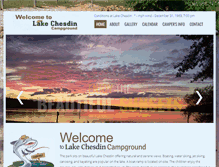 Tablet Screenshot of lakechesdincampground.com